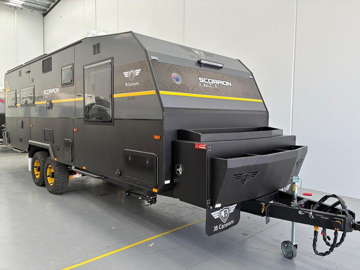 2025 Jb Caravans Scorpion Sting 23 6 Rd Cafe 2025 JB Caravans Scorpion Sting 23'6 RD Cafe